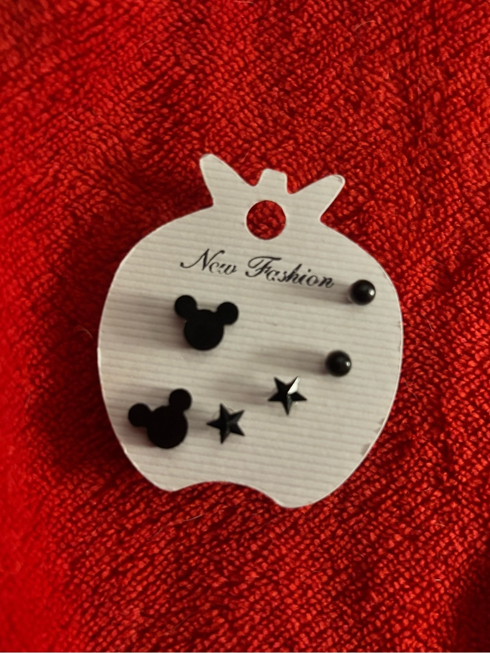 Black Stud Earring Set - 3 set Pack